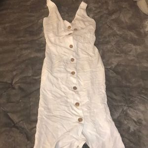 Love tree long white dress